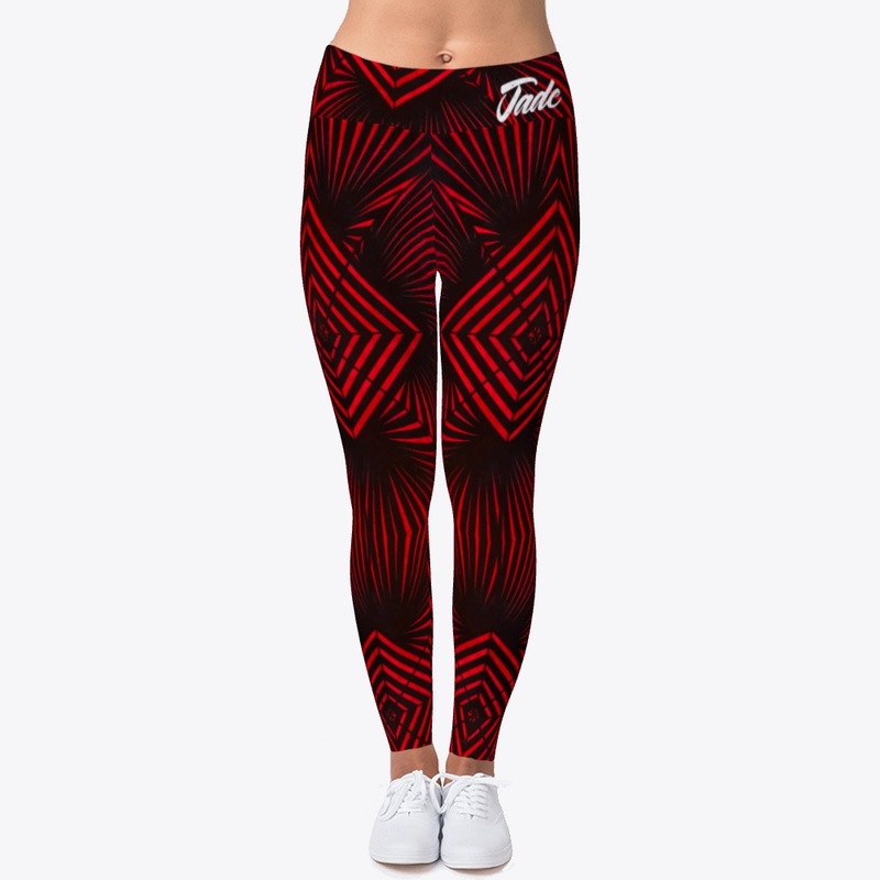 Red Rays Leggings by Jade