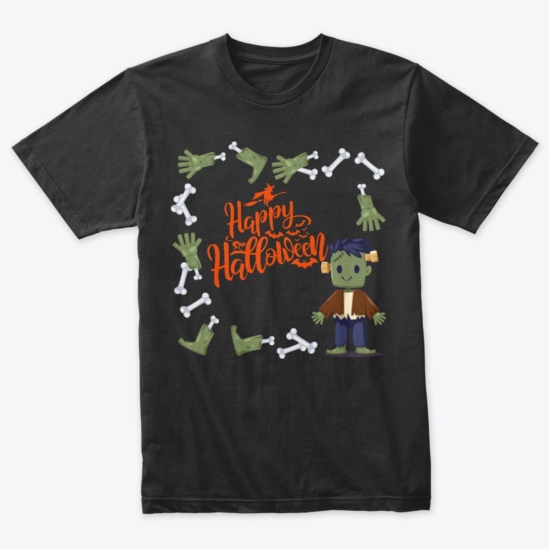Happy Halloween with zombie 