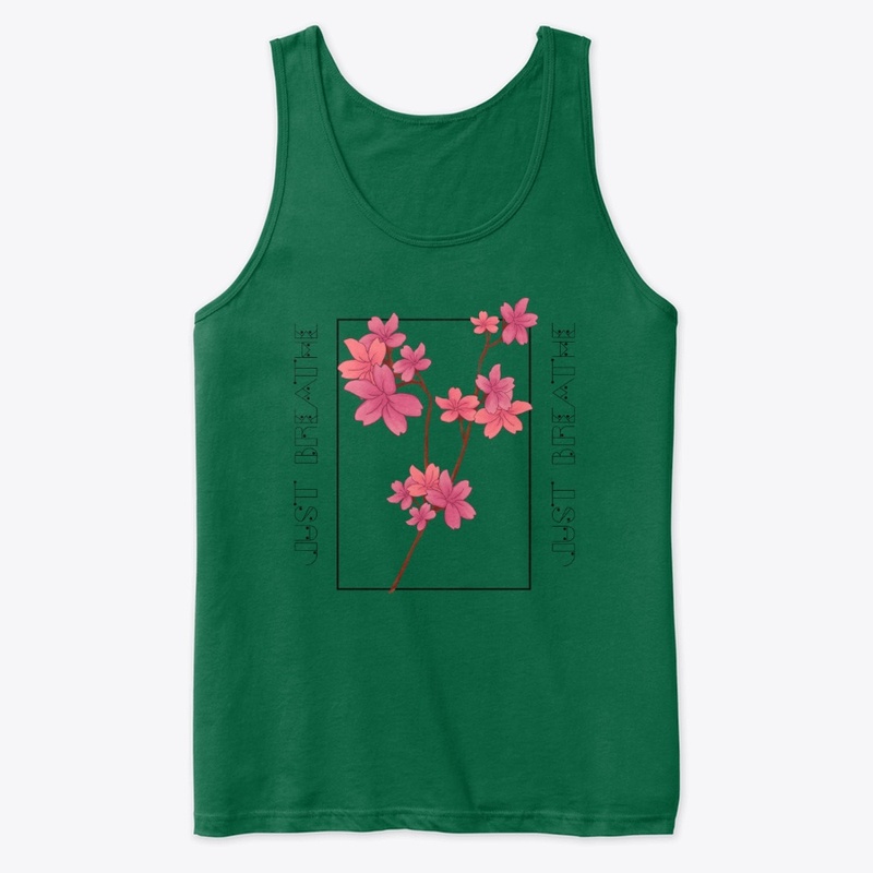 Floral Just Breathe Tank