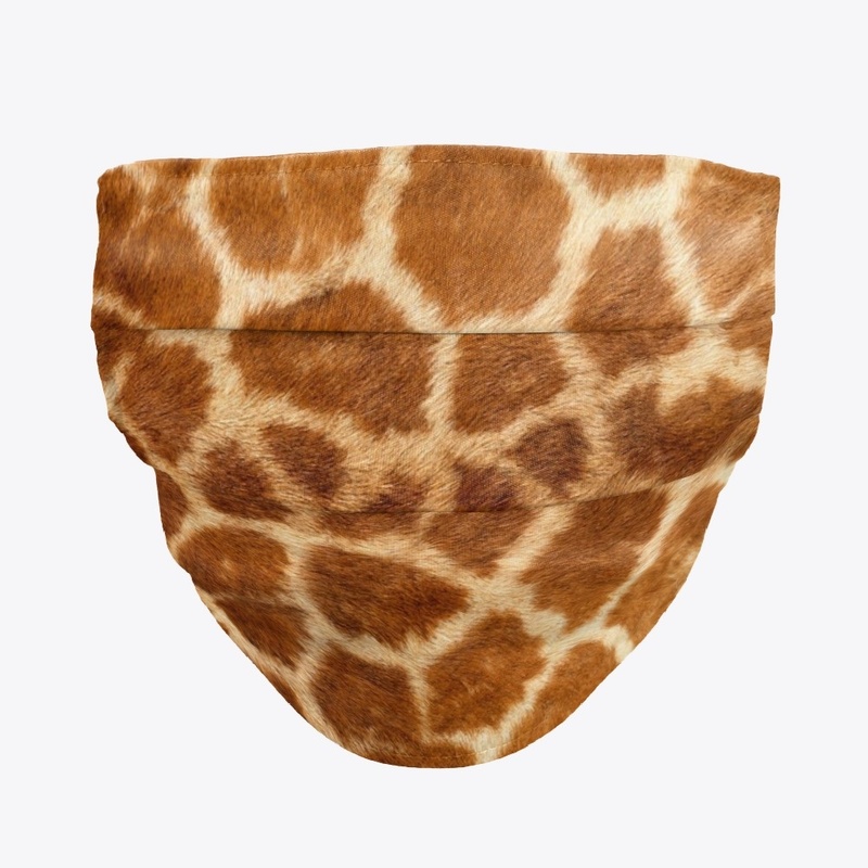 Giraffe pattern Fur mask