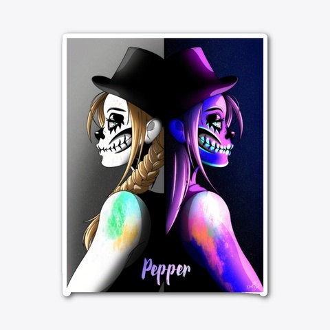 Pepper By Day & Night By Graphite Beast Standard Camiseta Front