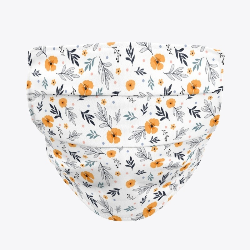 Awesome florals seamless pattern mask