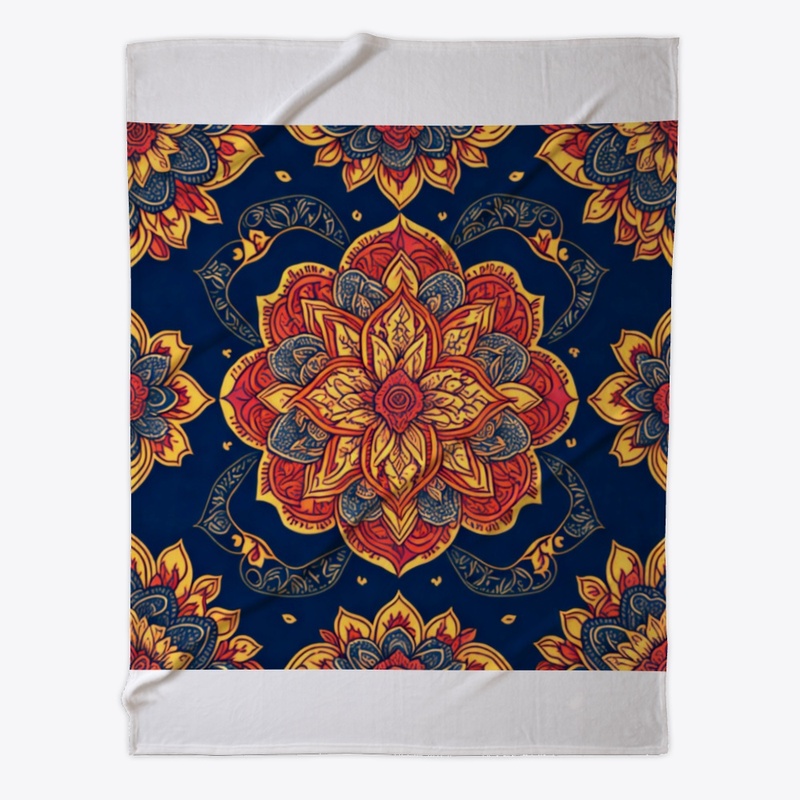Yoga luxurious flower pattern