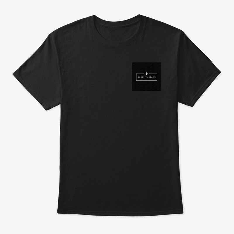 REBEL THREADS BLACK CLASSIC NECK T-SHIRT