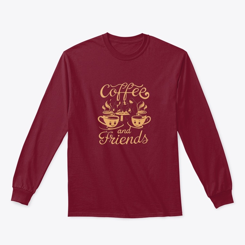  "Coffee and Friends" Graphic Tee