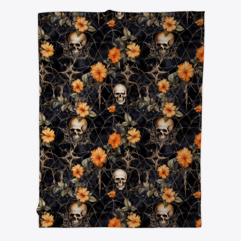 Skull &amp; Floral Motif