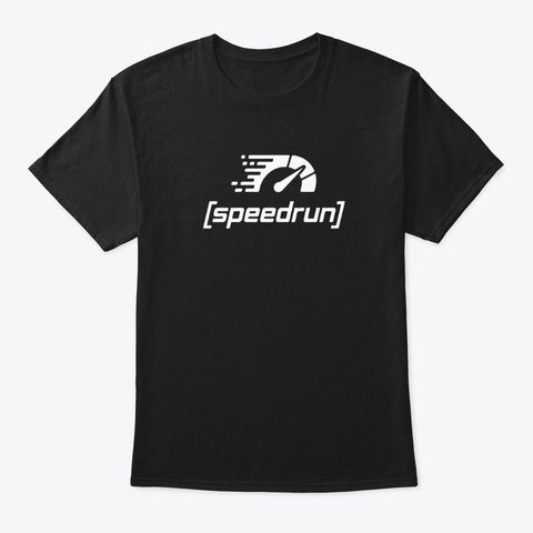 Speedrun Black T-Shirt Front