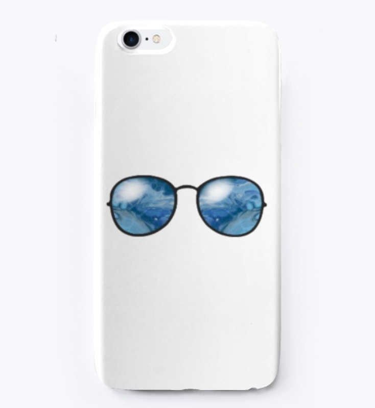 Marbled Glasses - Blue