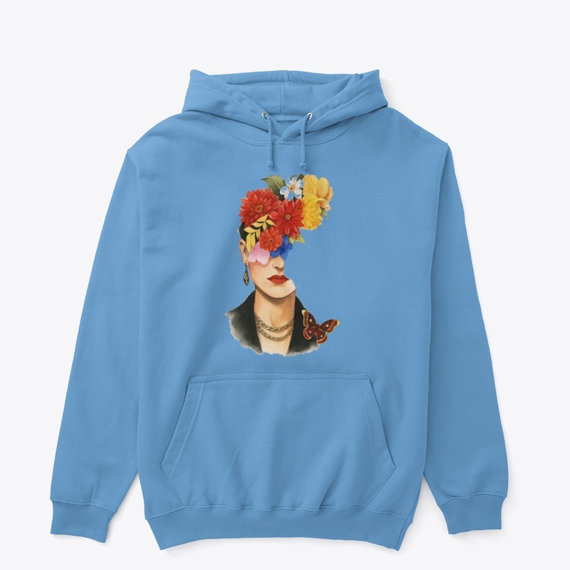 Floral Reflection – Abstract Mixed-Media