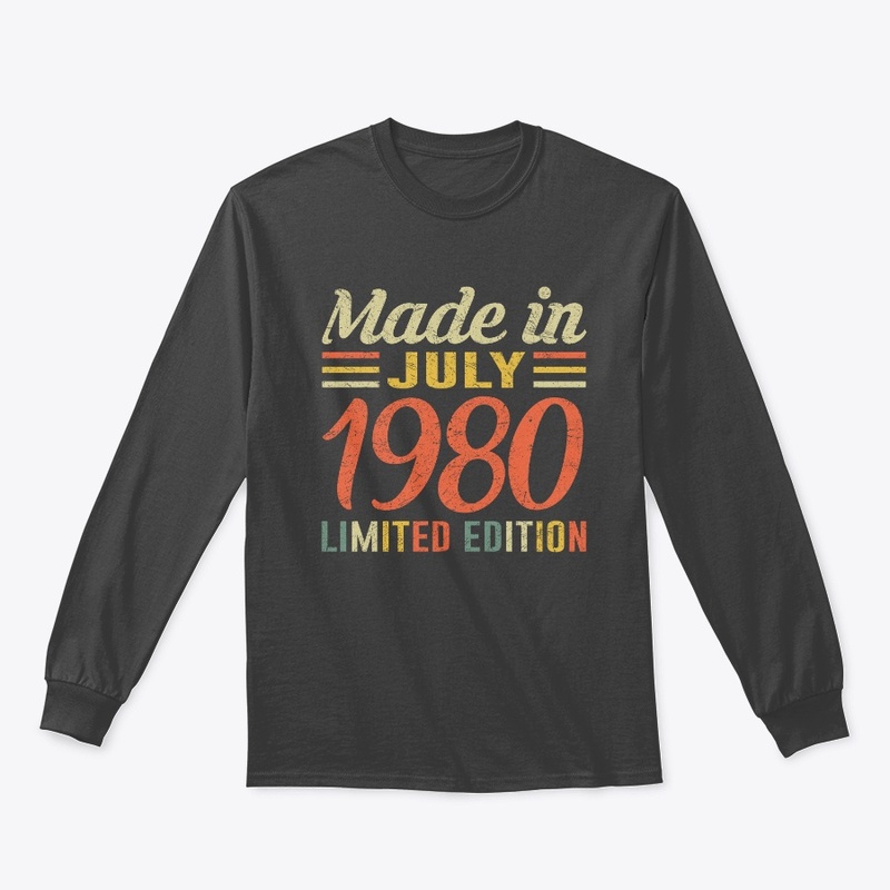 July 1980 T-shirt Born In 1980 