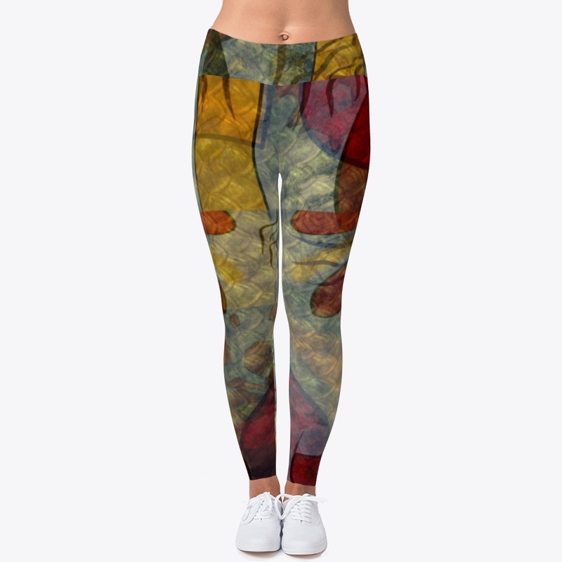 Fall Colors Circular Pattern Abstract 