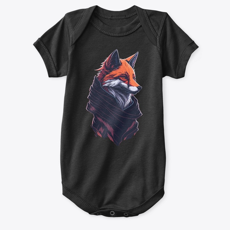 The Fierce and Majestic Fox with scarf