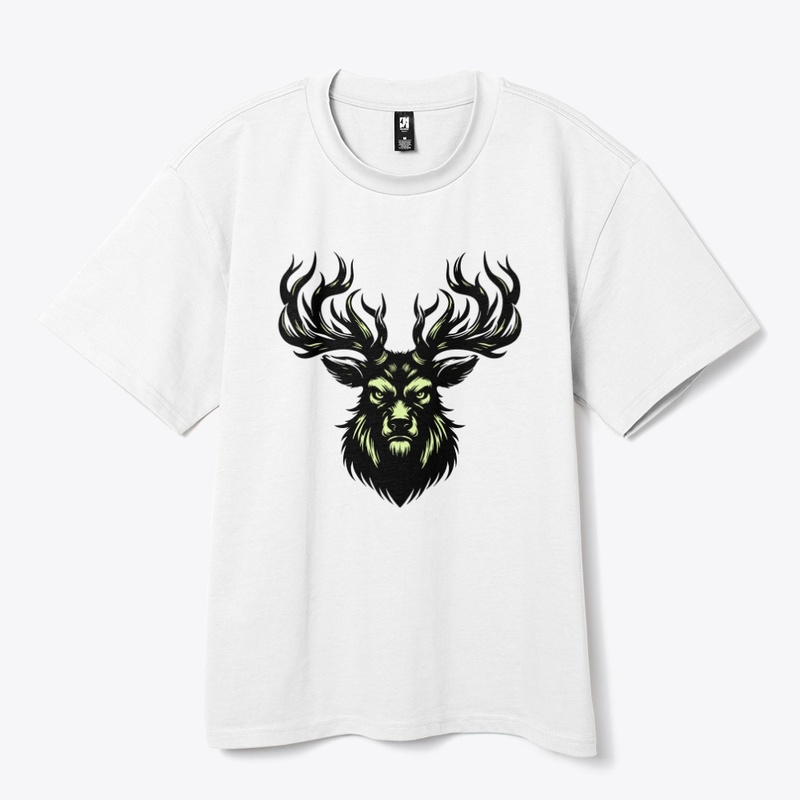 Angry Deer Head Graphic