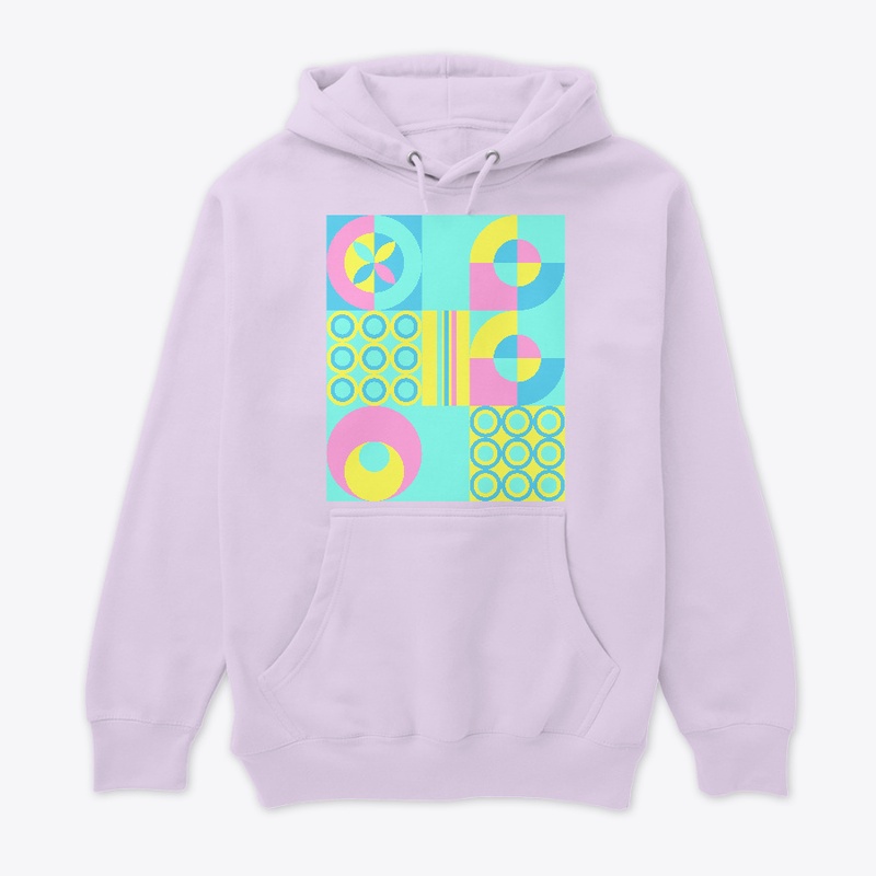 Tribal colorful geometric design pastel 