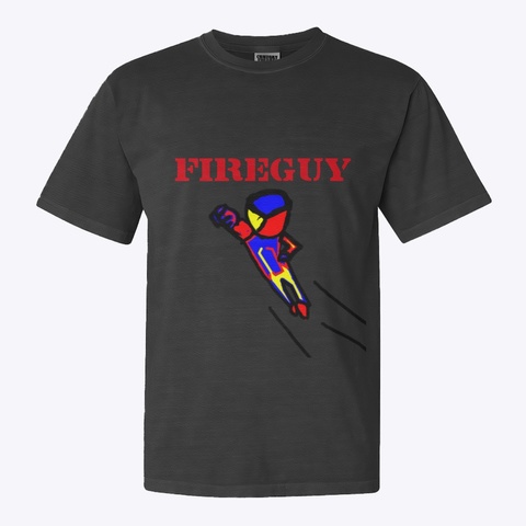 Flying Guy Black T-Shirt Front