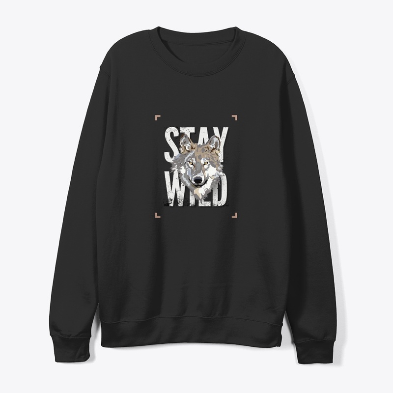 " STAY WILD" T SHIRT BY QUANTUM WOLF 