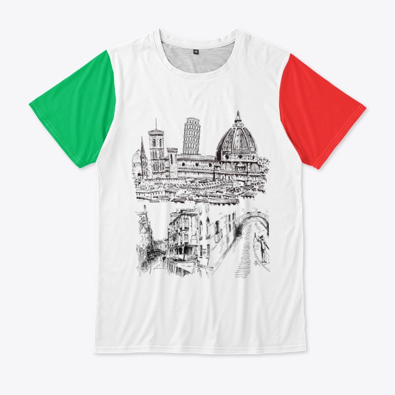 Le t-shirt inspiré de l'Italie