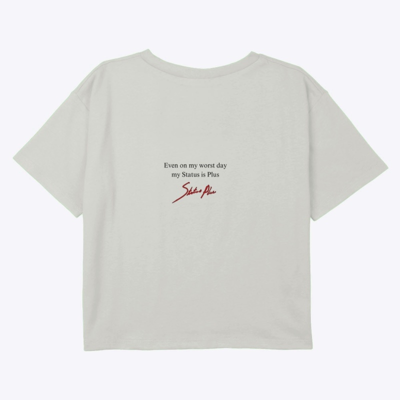 Status Plus Quote Crop Tee