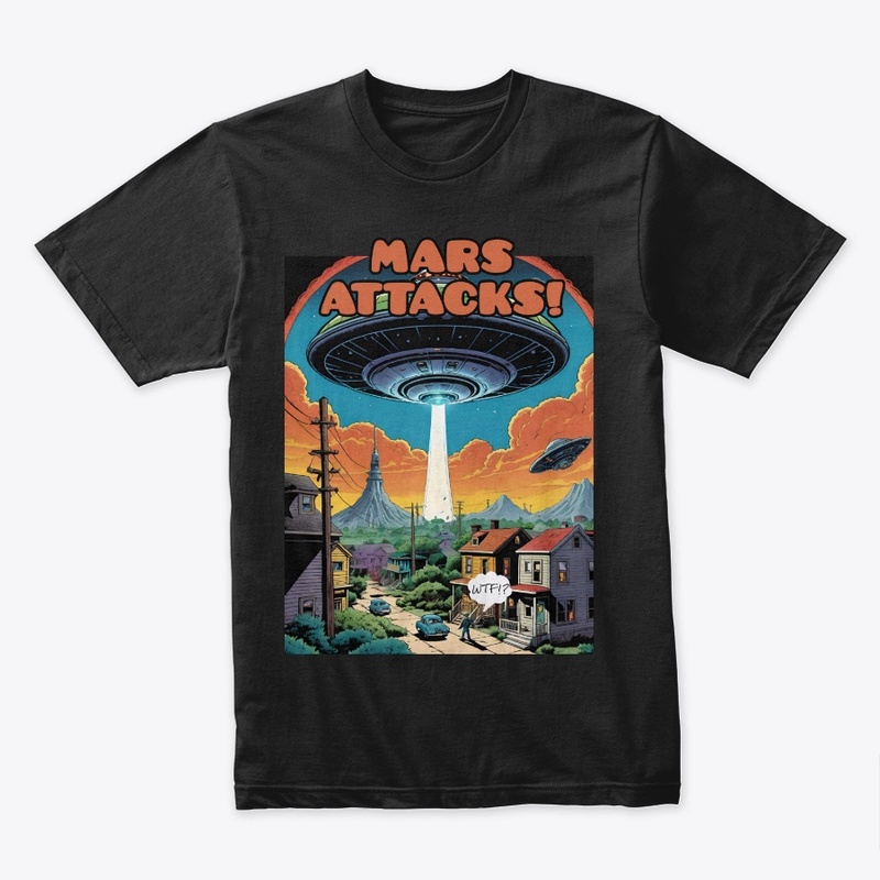 Mars Attacks Funny Vintage Comic Art 