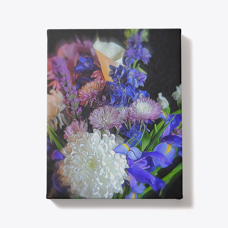 Blue Purple White Bouquet