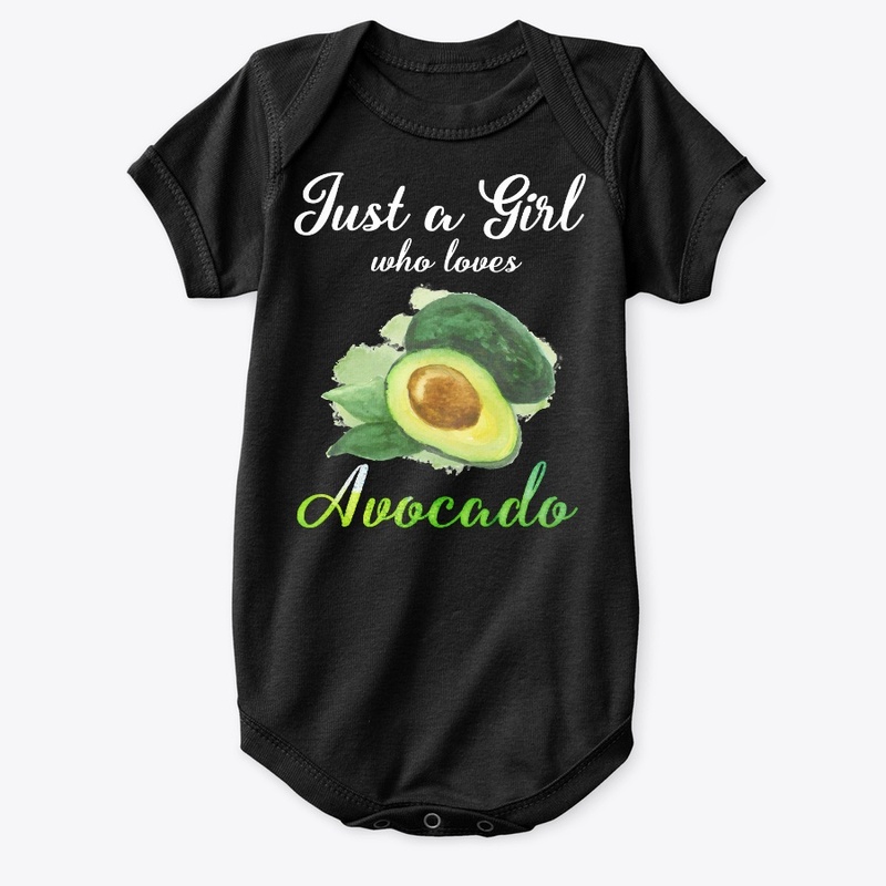 Girl Loves Avocado Watercolor Style