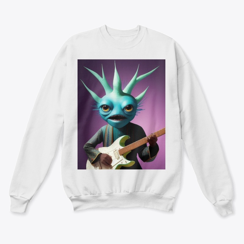 Very Strange Creature Jamming on Guitar