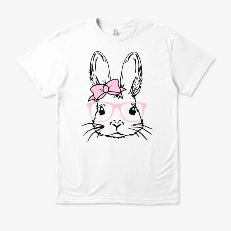  Hipster Bunny Rabbit Pink Glasses