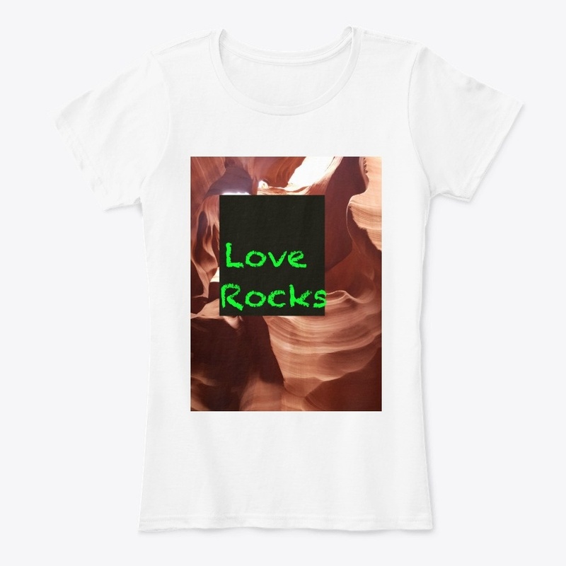 Love Rocks Funny Neon Green Nature Pic