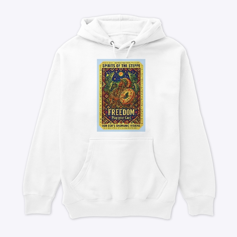 Shamanic Wolf Drum Tengri T-Shirt
