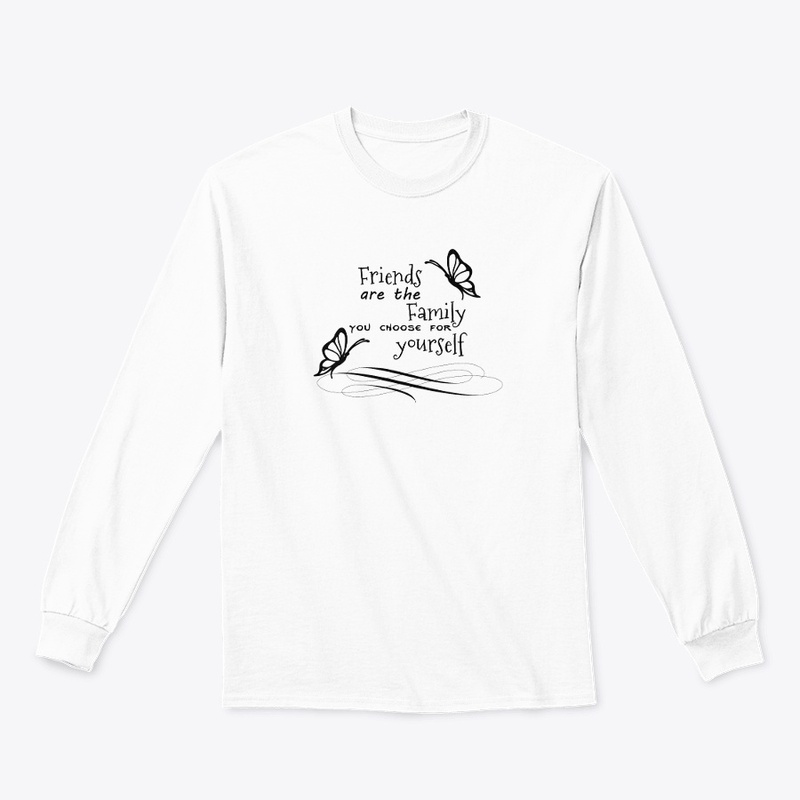 Friends are family word art 