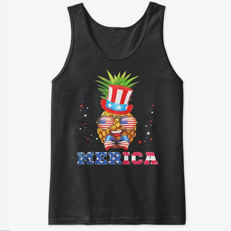 American Flag Merica Pineapple Patriotic