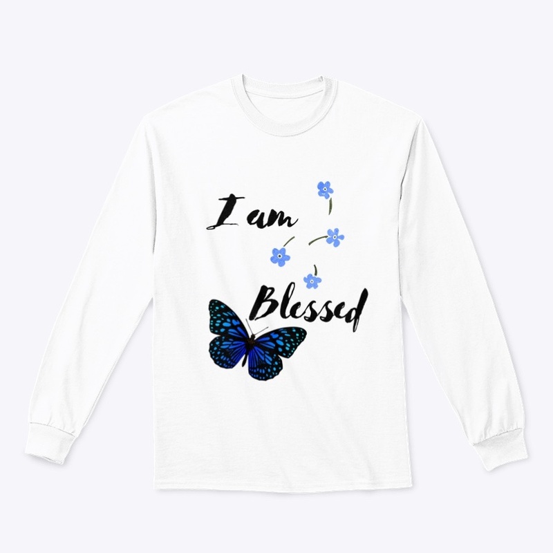 I Am Blessed Blue Butterfly