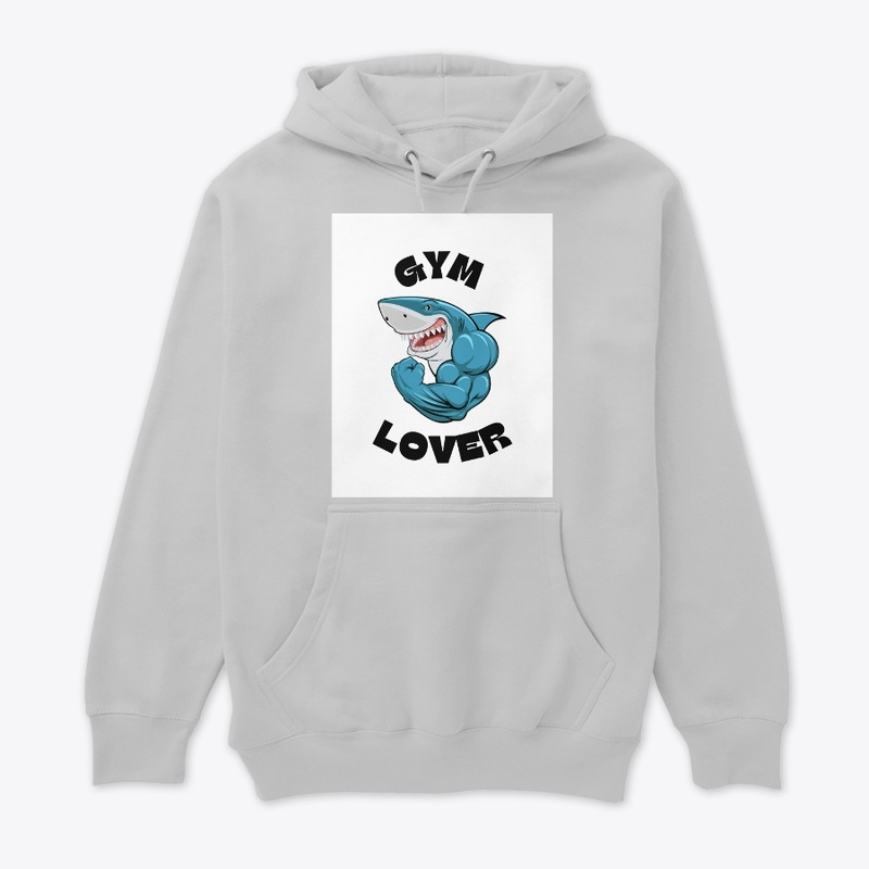 Blue Shark Gym Lover T-Shirt"