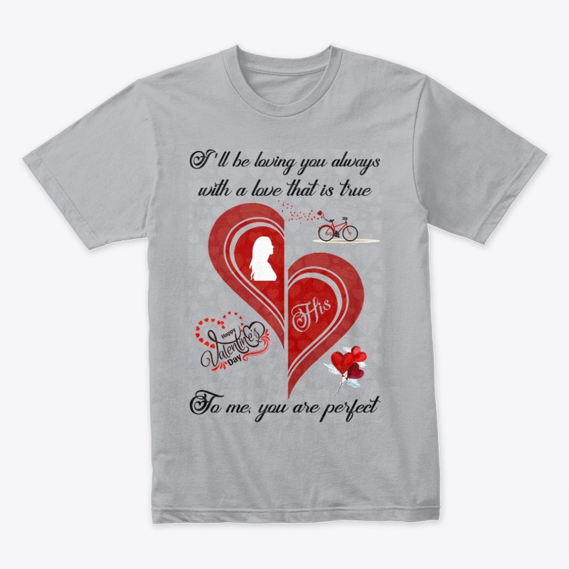 Valentine Couple T Shirt half Heart Male