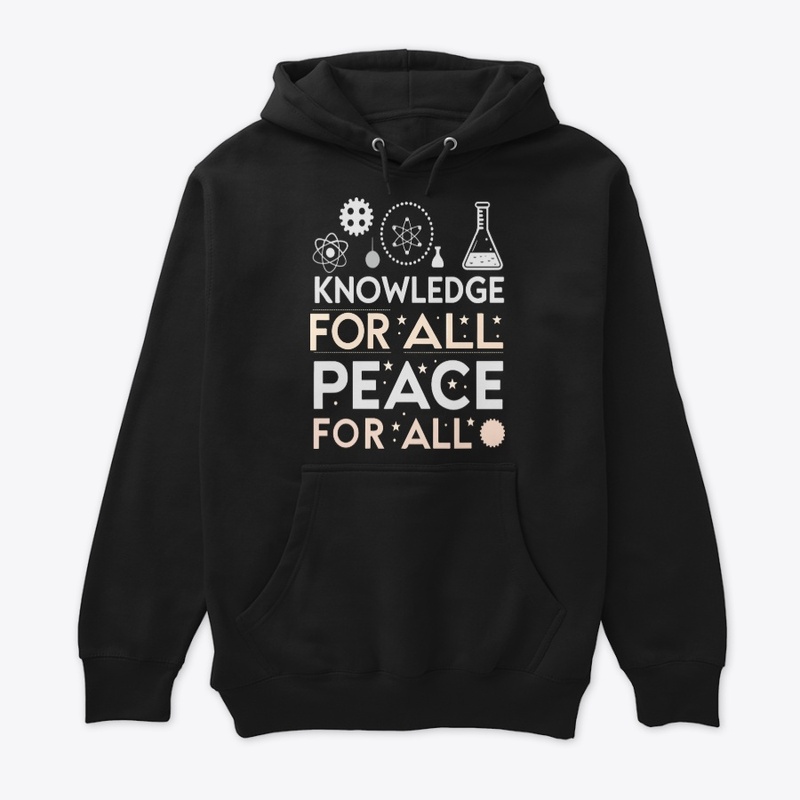 Knowledge for all Pace for all t-shirt