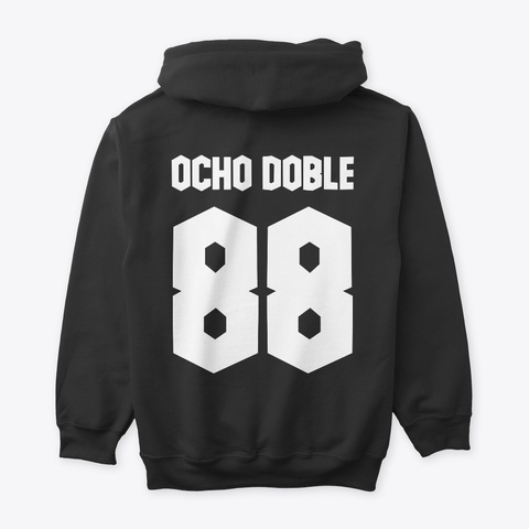 Ocho Doble "88" Classic Collection Black T-Shirt Back