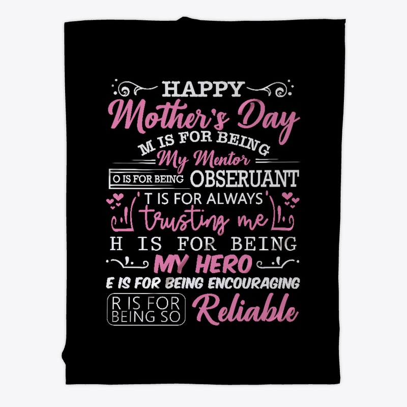 HAPPY MOTHERS DAY FLEECE BLANKET