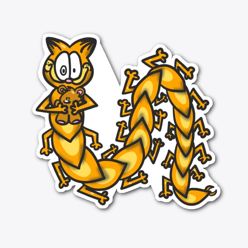 orange scary kitty