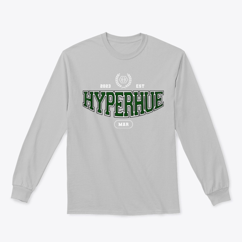 HyperHue Varsity tees green