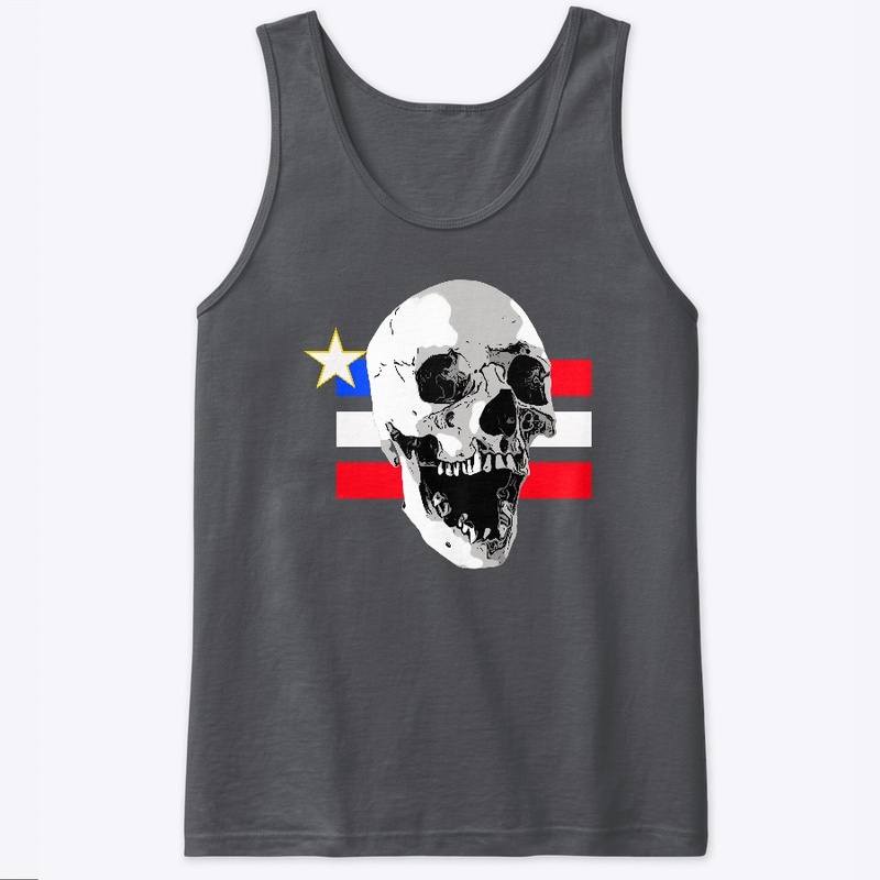 Skull Patriotic Flag