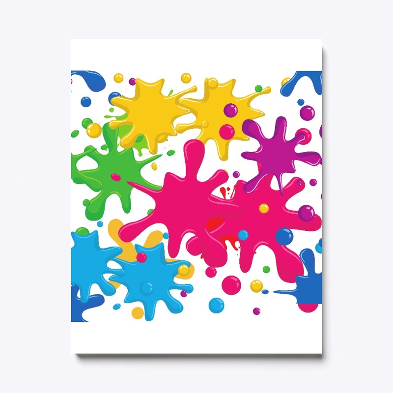 Colorful splash art