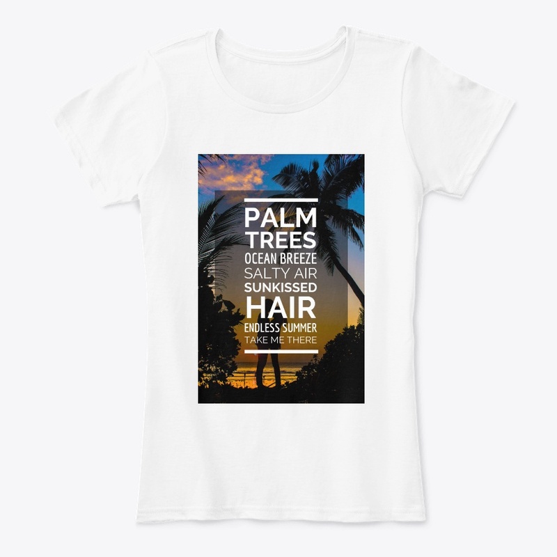summer shirt palm trees