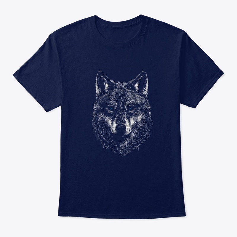 Beautiful Wolf Head Wildlife Design