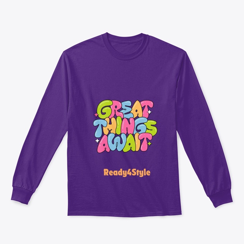 "GREAT THInGS AWAIT" Quote Design 