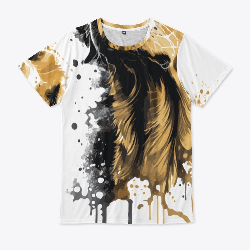 dog golden stily splash
