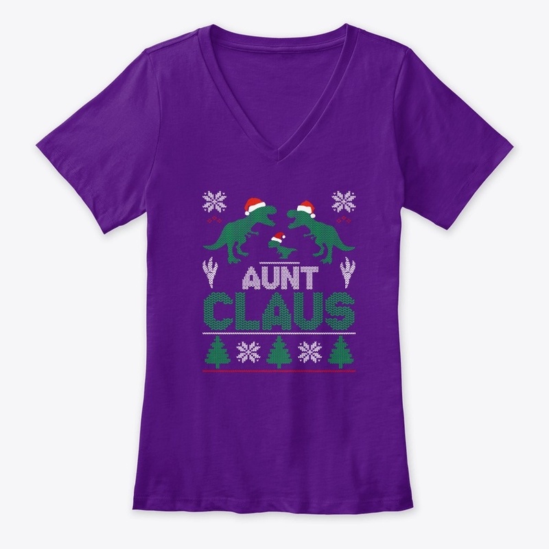 Womens Aunt Claus Matching Famiy Group C