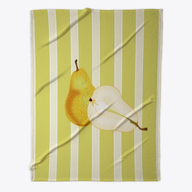 Pear  on Fruit Striped Colors