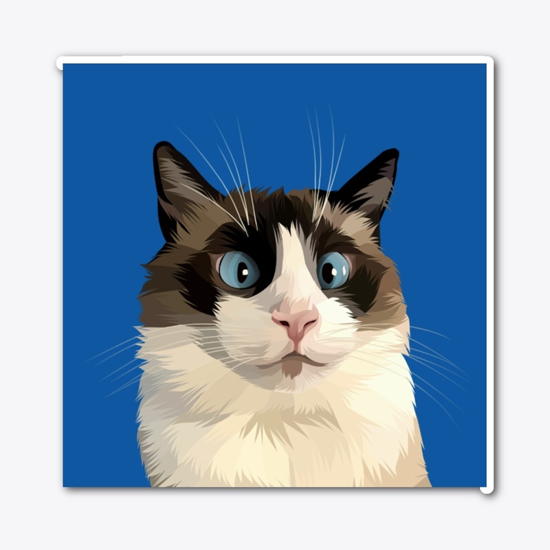 Ollie The Good Kitty Sticker