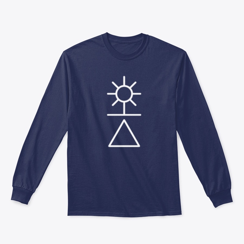 Long sleeve t-shirt featuring 'As Above So Below' alchemical sigil