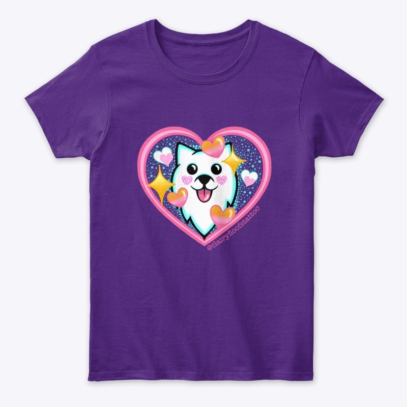 Kawaii Samoyed Women Fit T-shirt
